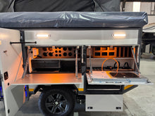 Metalian M42 rear scullery doors open showing storage compartments