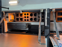 Metalian M42 scullery storage compartment and gas hose detail