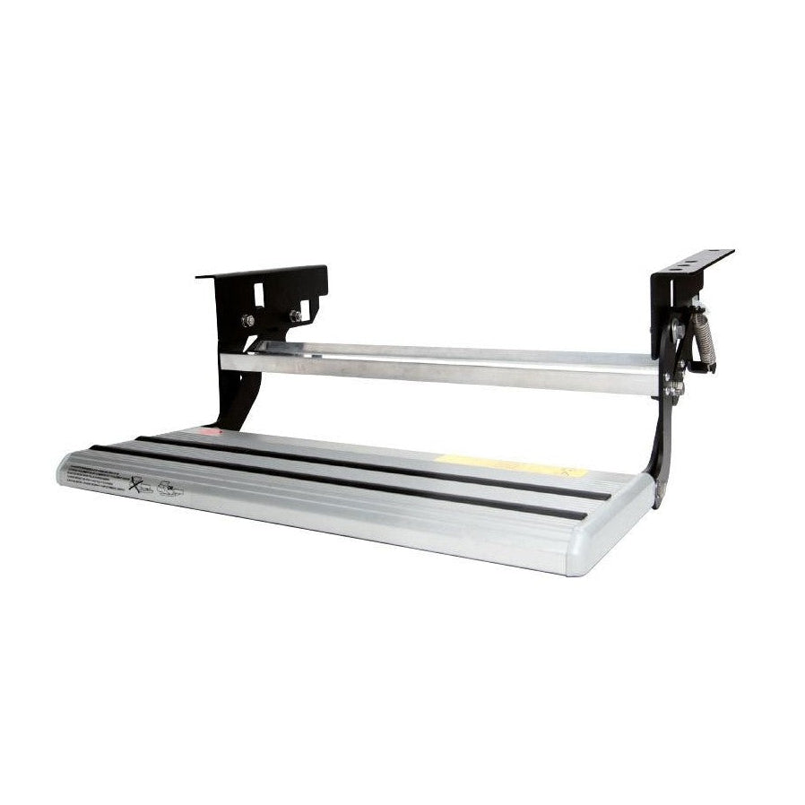 Lippert manual single entry step, tilted out
