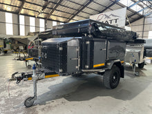 Metalian Maxi off-road trailer on the 4Matt Campers showroom floor in Cape Town