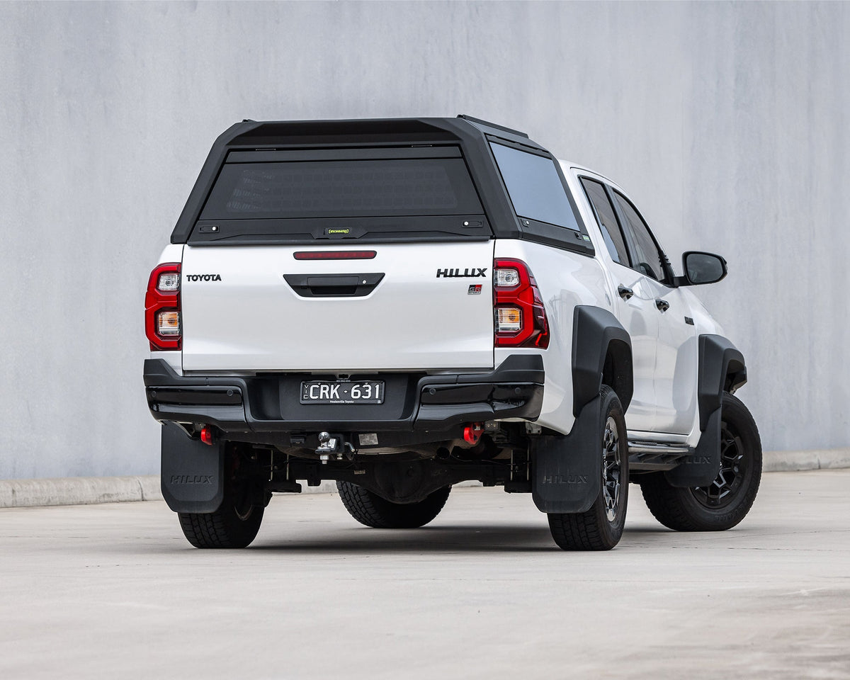 Ironman 4x4 RAID Full Glass aluminium canopy for the Toyota Hilux Revo (2016-2018, 2018-2020 and 2021+)