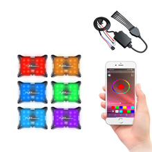 Flex RGBW rock light kit with 6 LED pods
