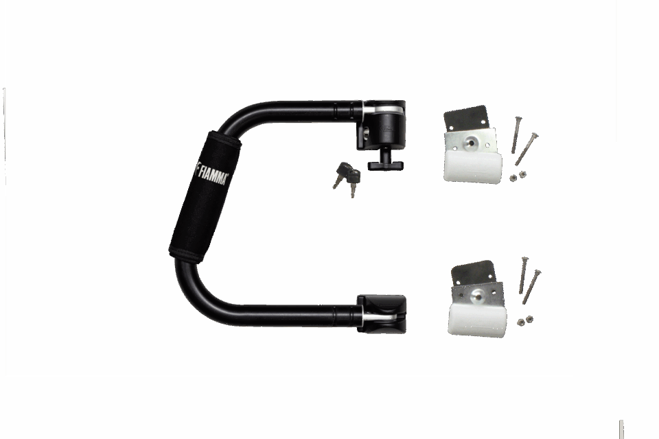 Fiamma Security 31 grab handle and door lock, deep black