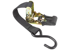 Ratchet strap coiled