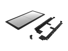 Prep table stainless top and powder-coated aluminium frame detail