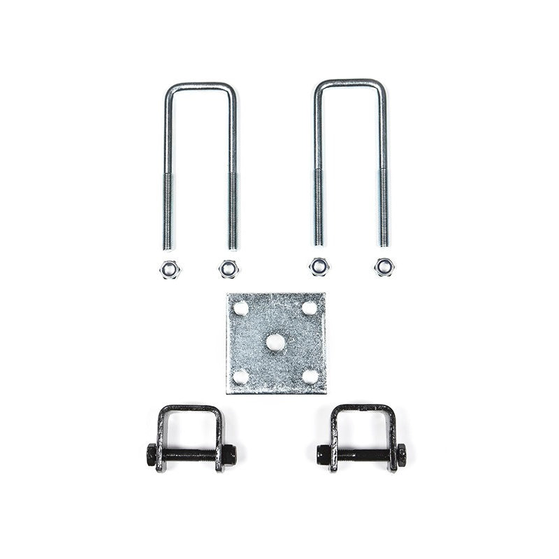 Burquip trailer spring mounting kit (U-bolts & plate) — 4Matt Campers, Western Cape & Cape Town